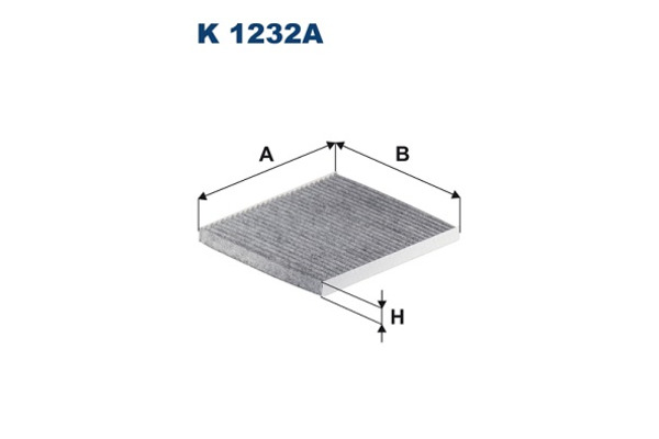 Filtr kabiny z węglem aktywnym  K 1232A FILTRON WIX